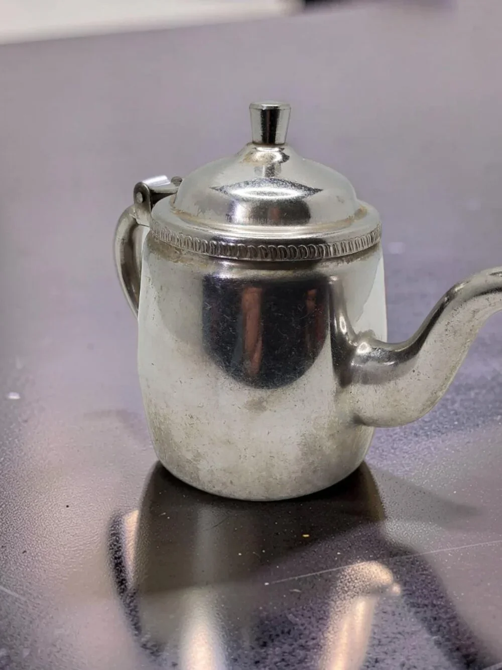 vintage 1970s-80s edward don stainless steel restaurant syrup/cream dispenser